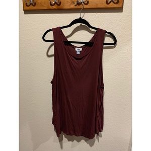 Old navy maroon tank top